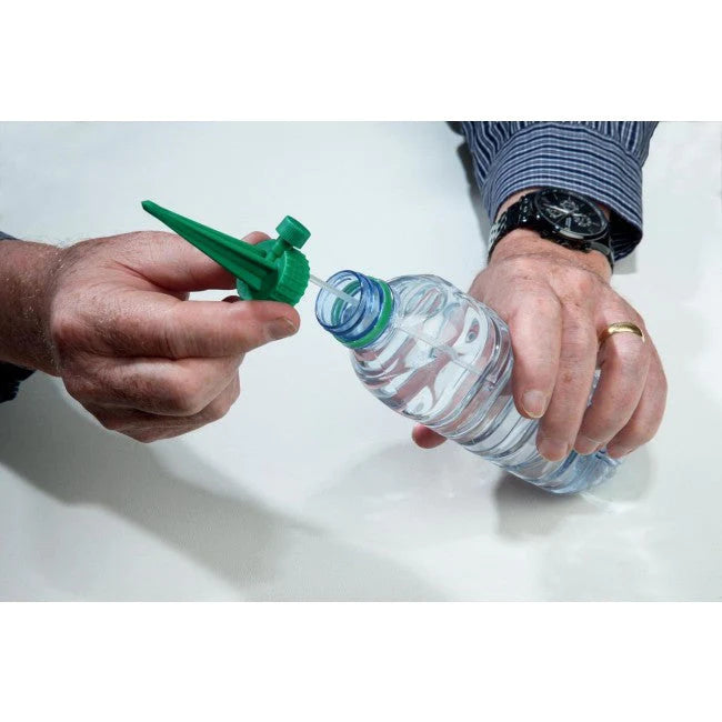 Self-watering spout for plastic bottles, pack of 4