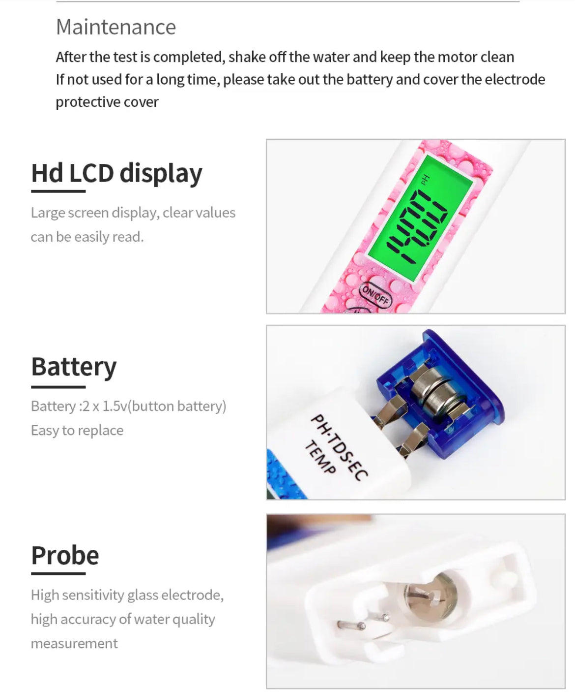 Digital water quality meter