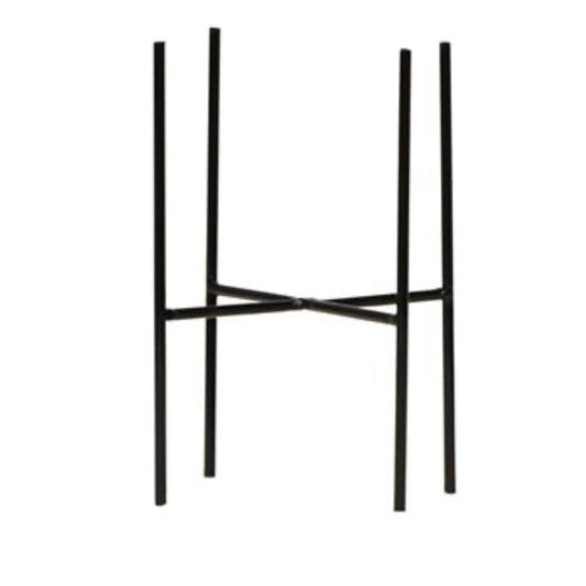 Metal pot stand, black